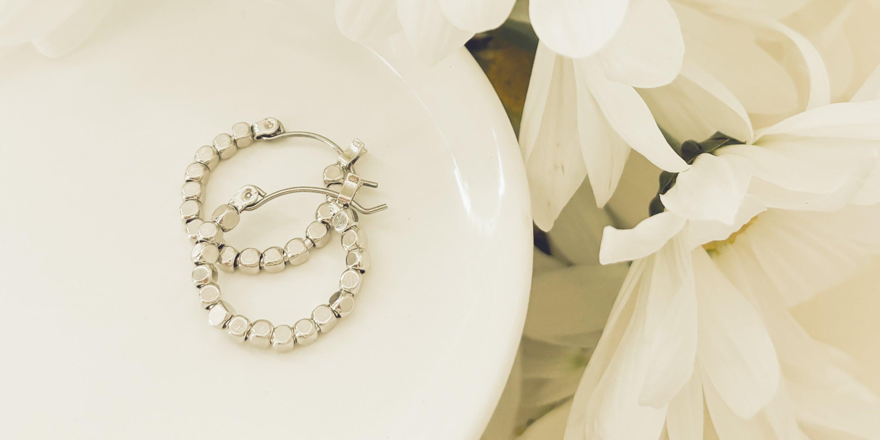 Beautiful Gold or Silver Glimmer Hoop Earrings