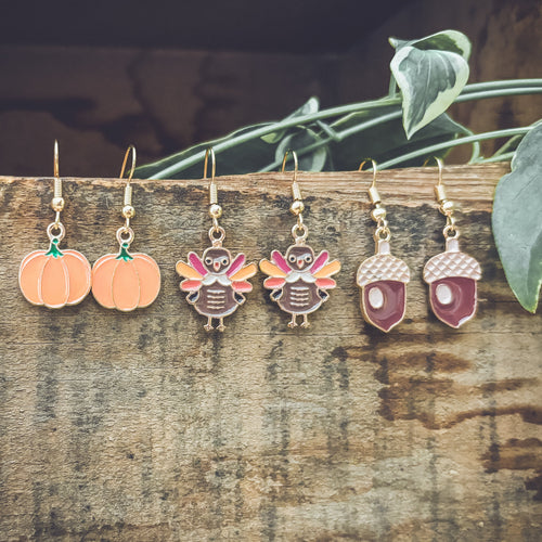 Niedliches Herbst-Ohrringset