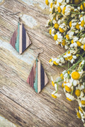 Beautiful Wood Drop Earrings