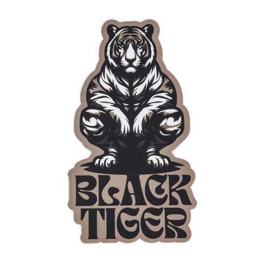 Schwarzer Tiger Umriss Schwarz Aufkleber
