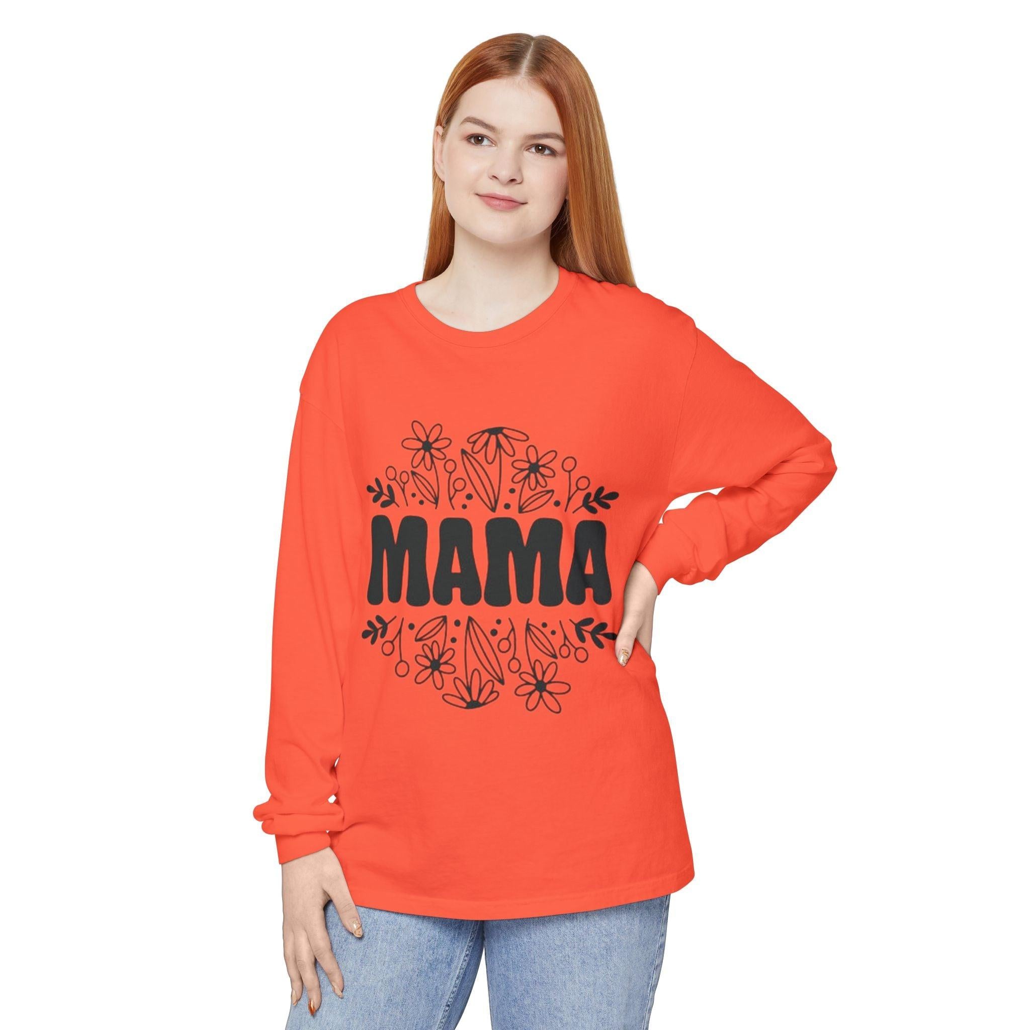 Mama Floral Long Sleeve Tee