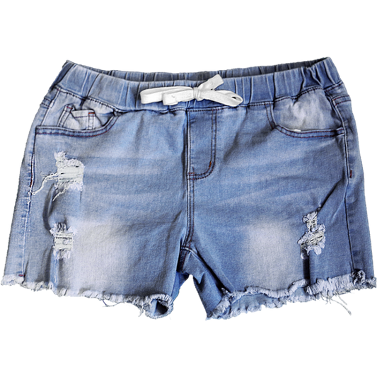 Abgeschnittene Shorts – Hellblau – Southern Couture