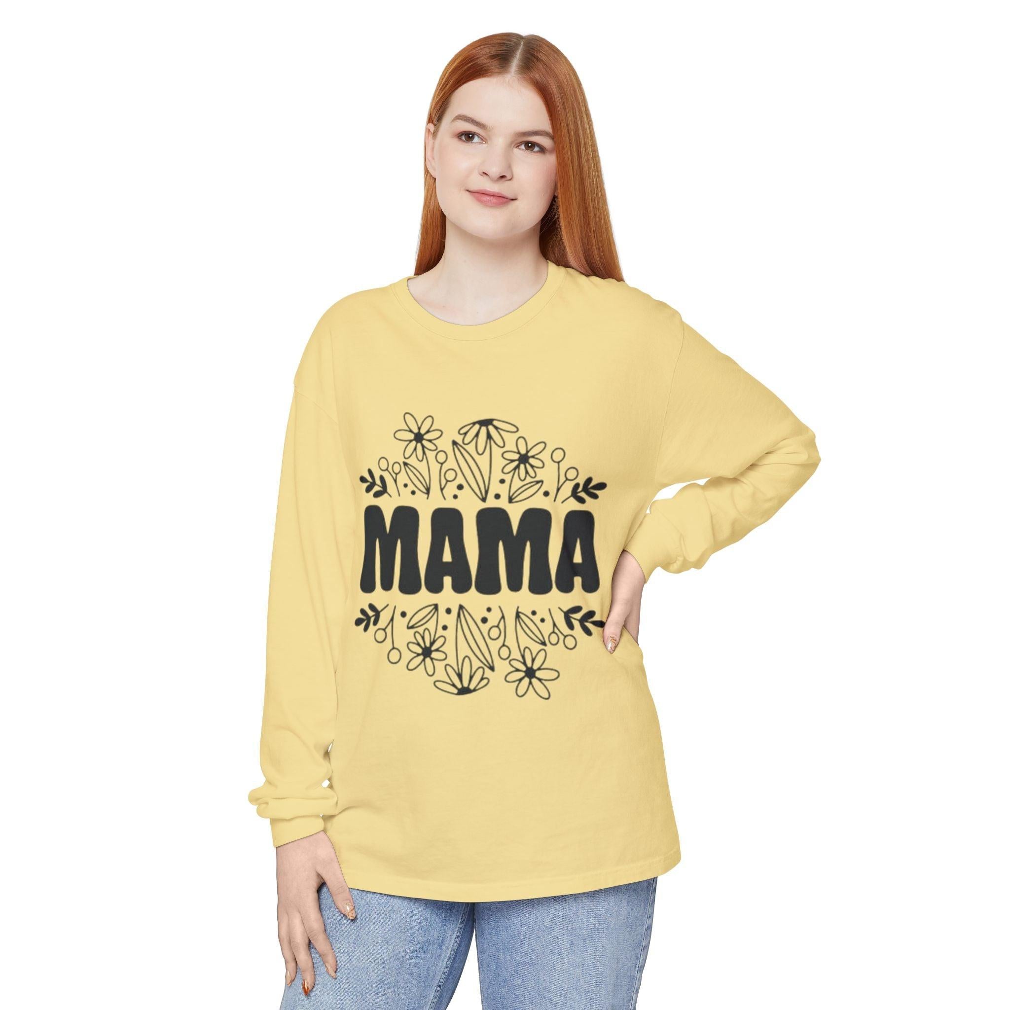 Mama Floral Long Sleeve Tee
