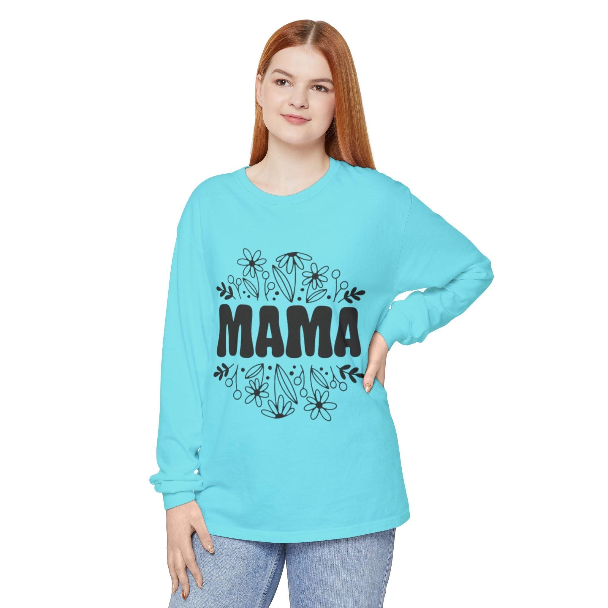 Mama Floral Long Sleeve Tee