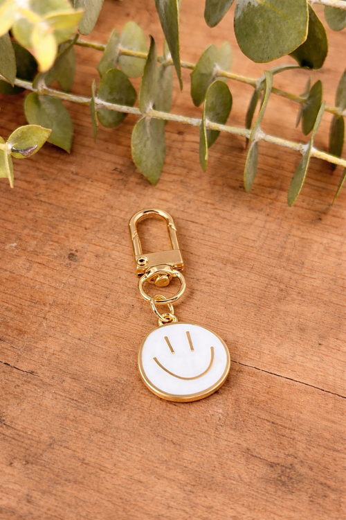 Entzückende bunte Smiley-Schlüsselanhänger