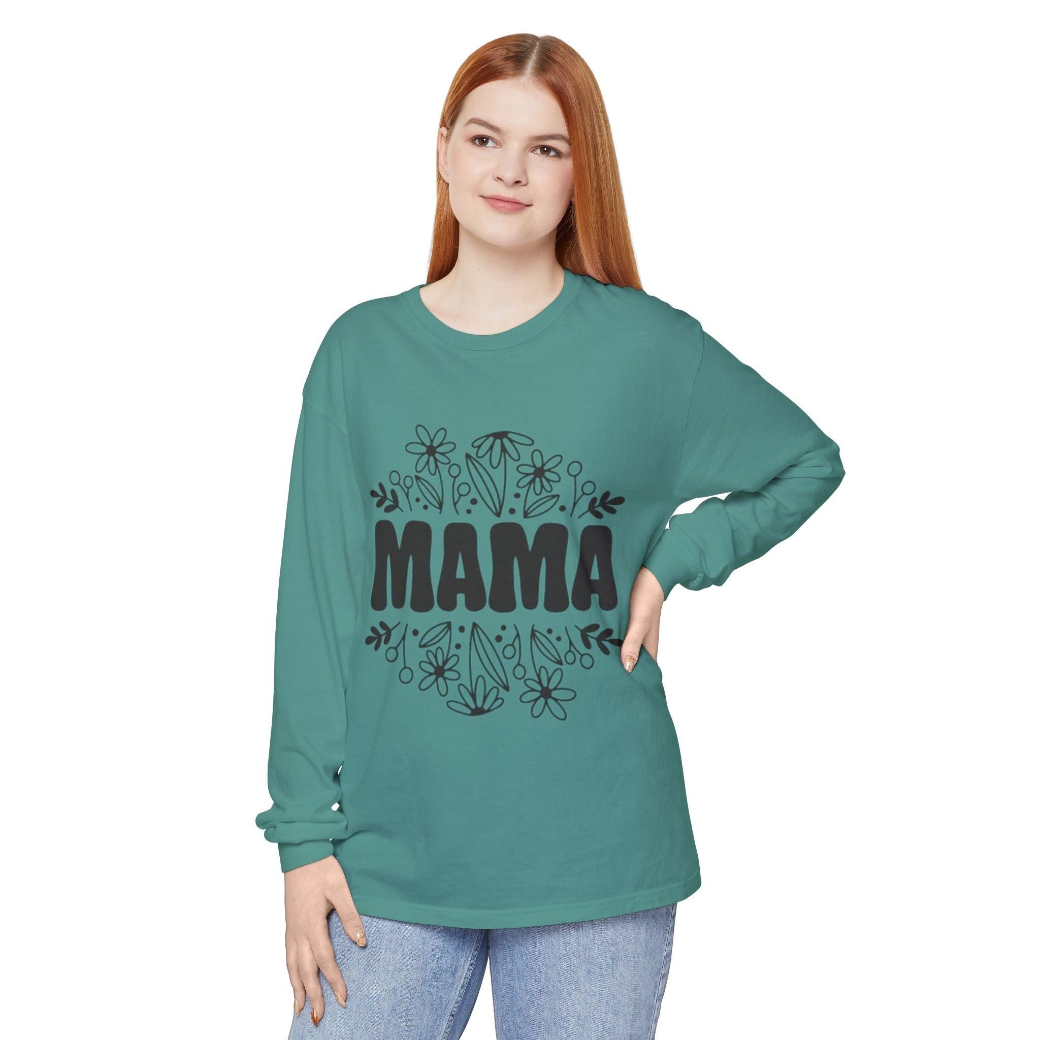 Mama Floral Long Sleeve Tee