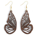 Beautiful Butterfly Wood Earrings