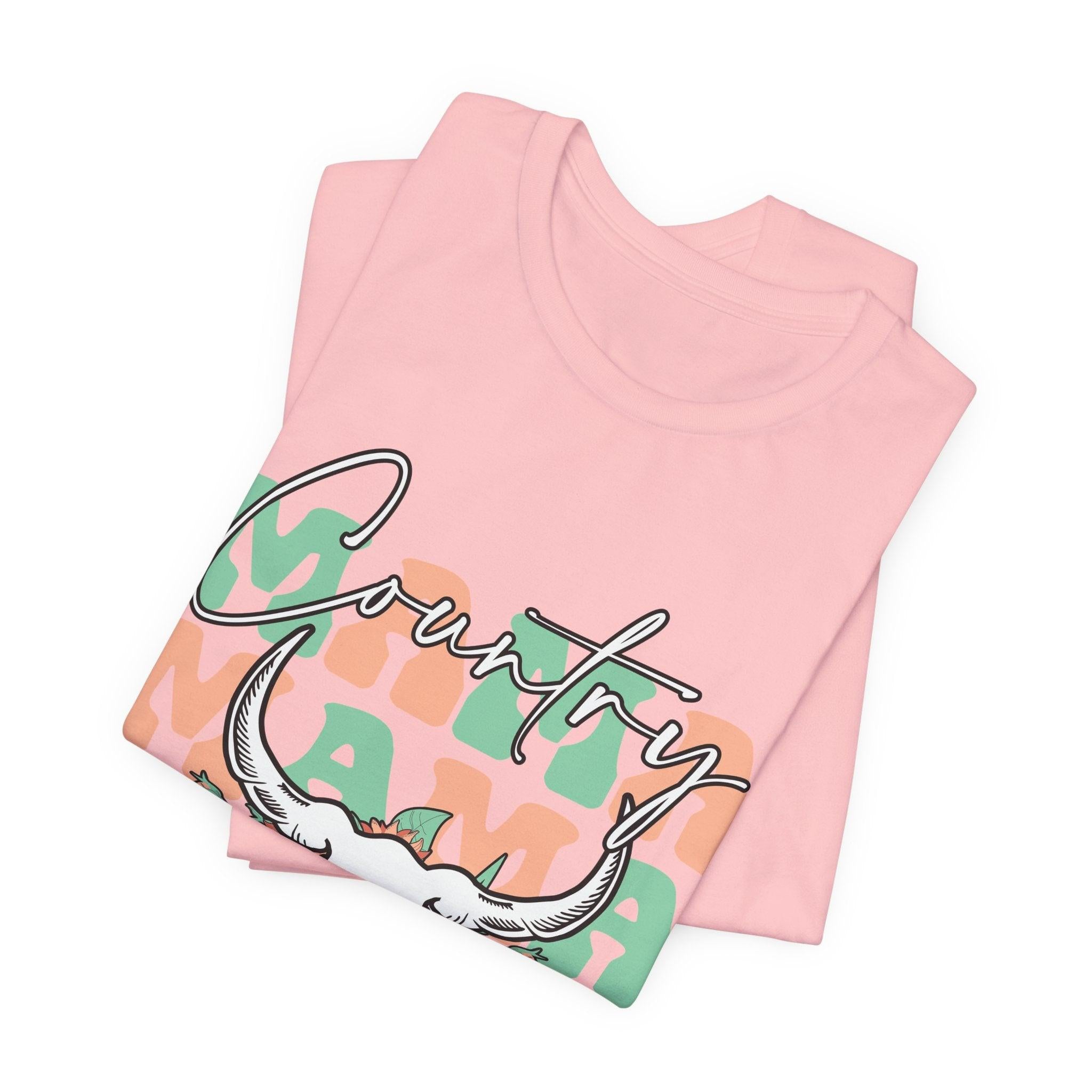 Country Mama Tee – Floral Longhorn Graphic T-Shirt