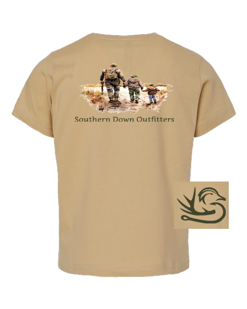 Vater und Söhne Kleinkinder-T-Shirt