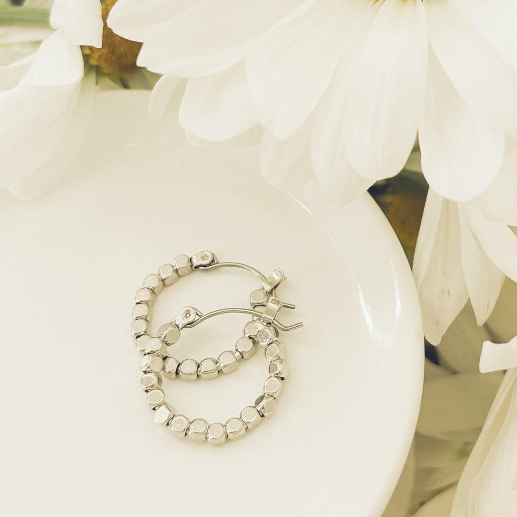 Beautiful Gold or Silver Glimmer Hoop Earrings