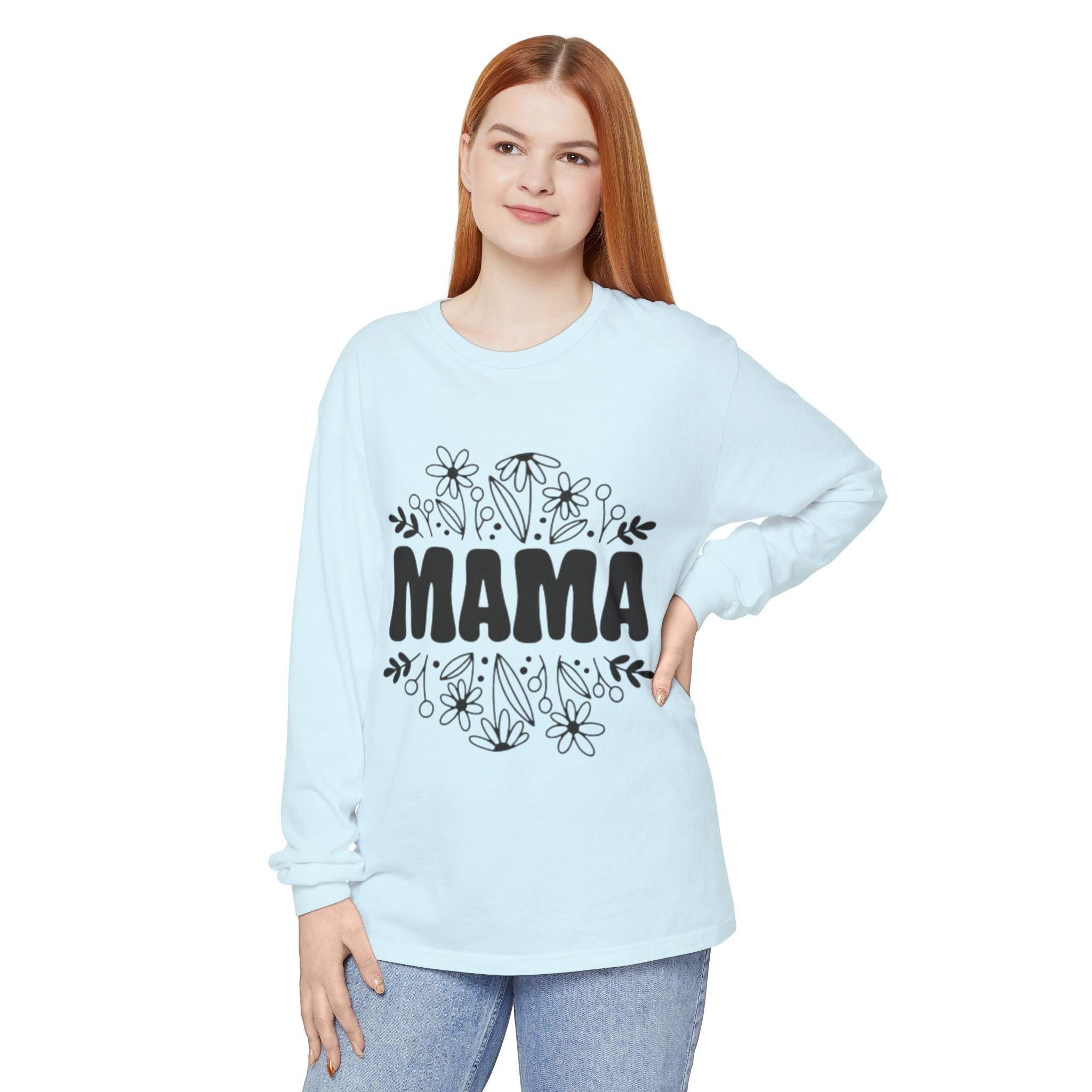Mama Floral Long Sleeve Tee