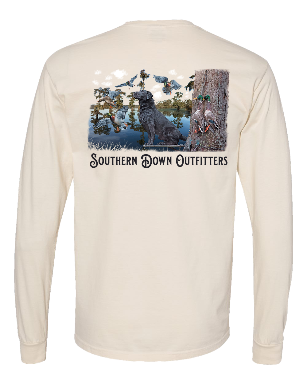 Black Lab Swamp Long Sleeve Tee