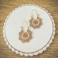 Beautiful Gold or Silver Mandala Earrings