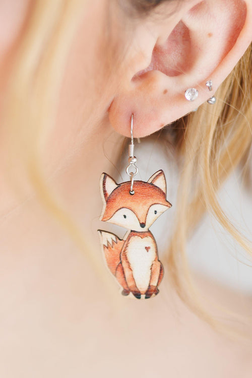 Entzückende Wald Fuchs Ohrringe