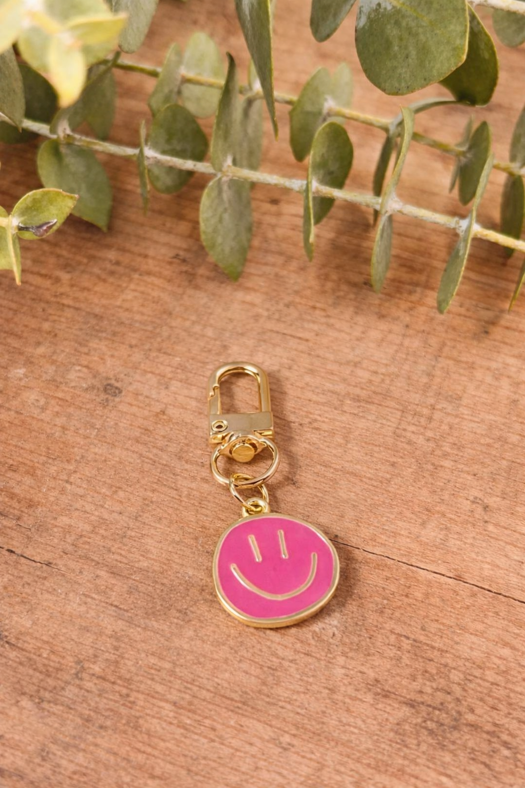 Entzückende bunte Smiley-Schlüsselanhänger