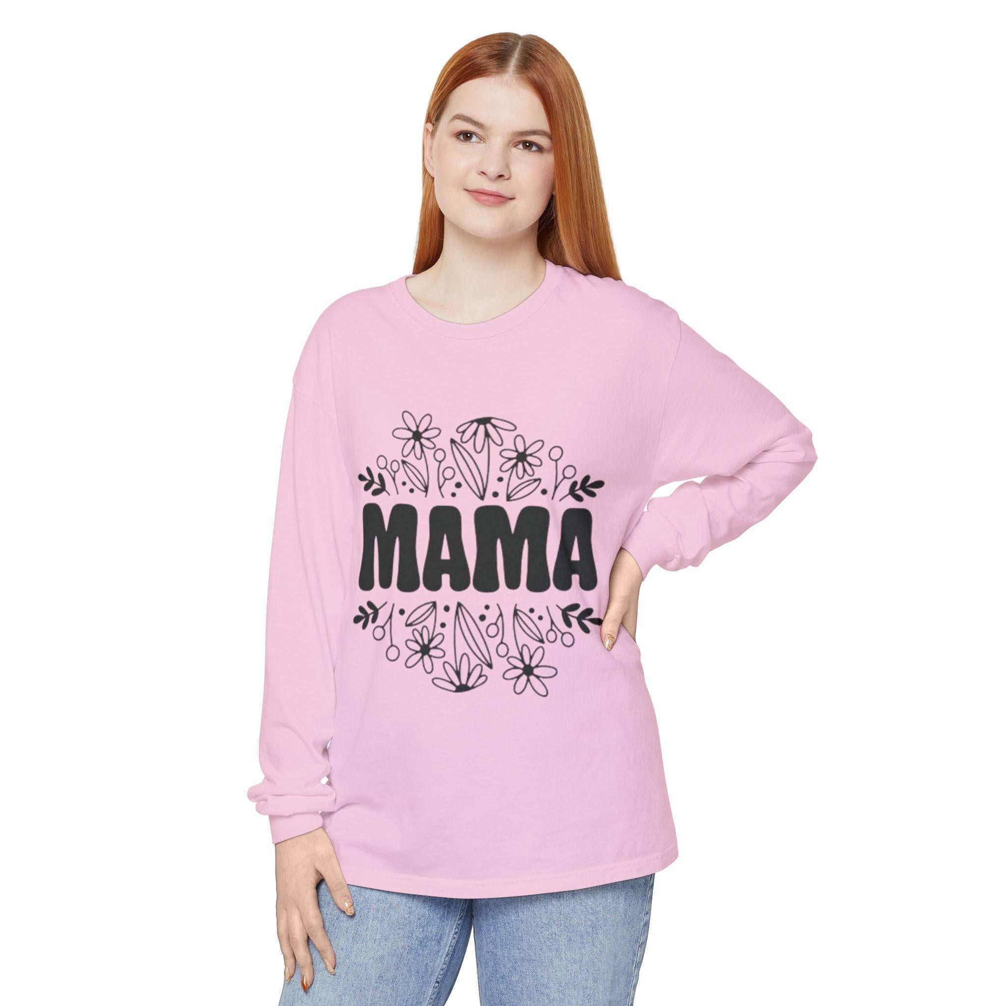 Mama Floral Long Sleeve Tee