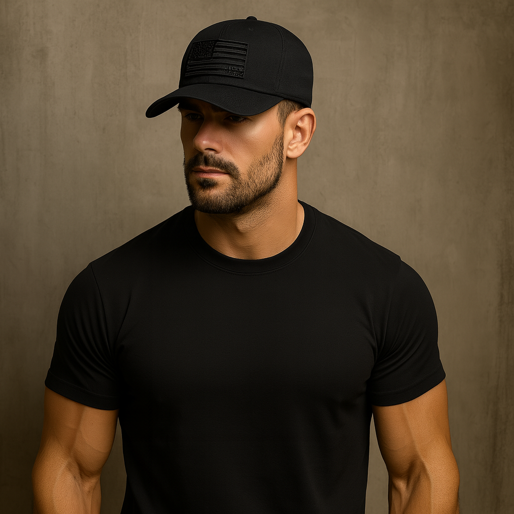 TRUCKER - Amerikanische Flagge Blackout Cap