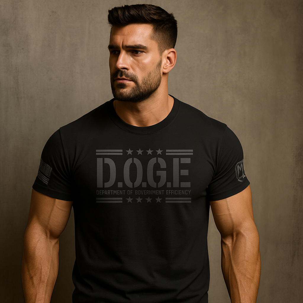 D.O.G.E Schwarzes T-Shirt