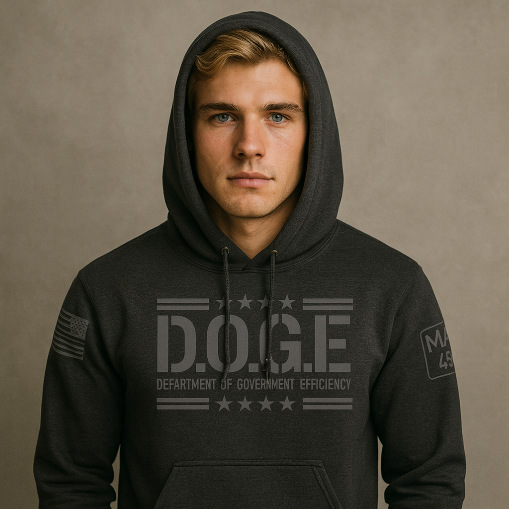 D.O.G.E Schwarzer Hoodie