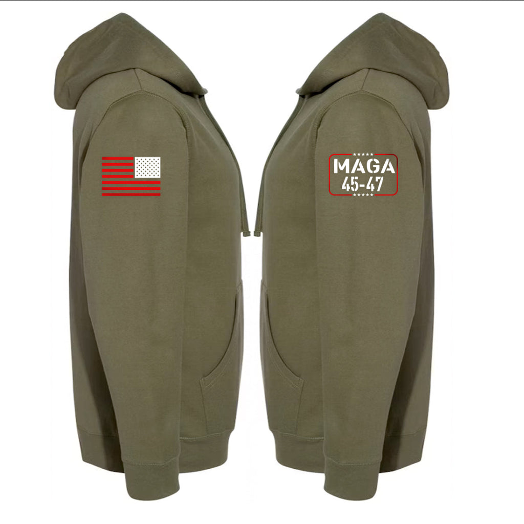 D.O.G.E Army Green Kapuzenpullover