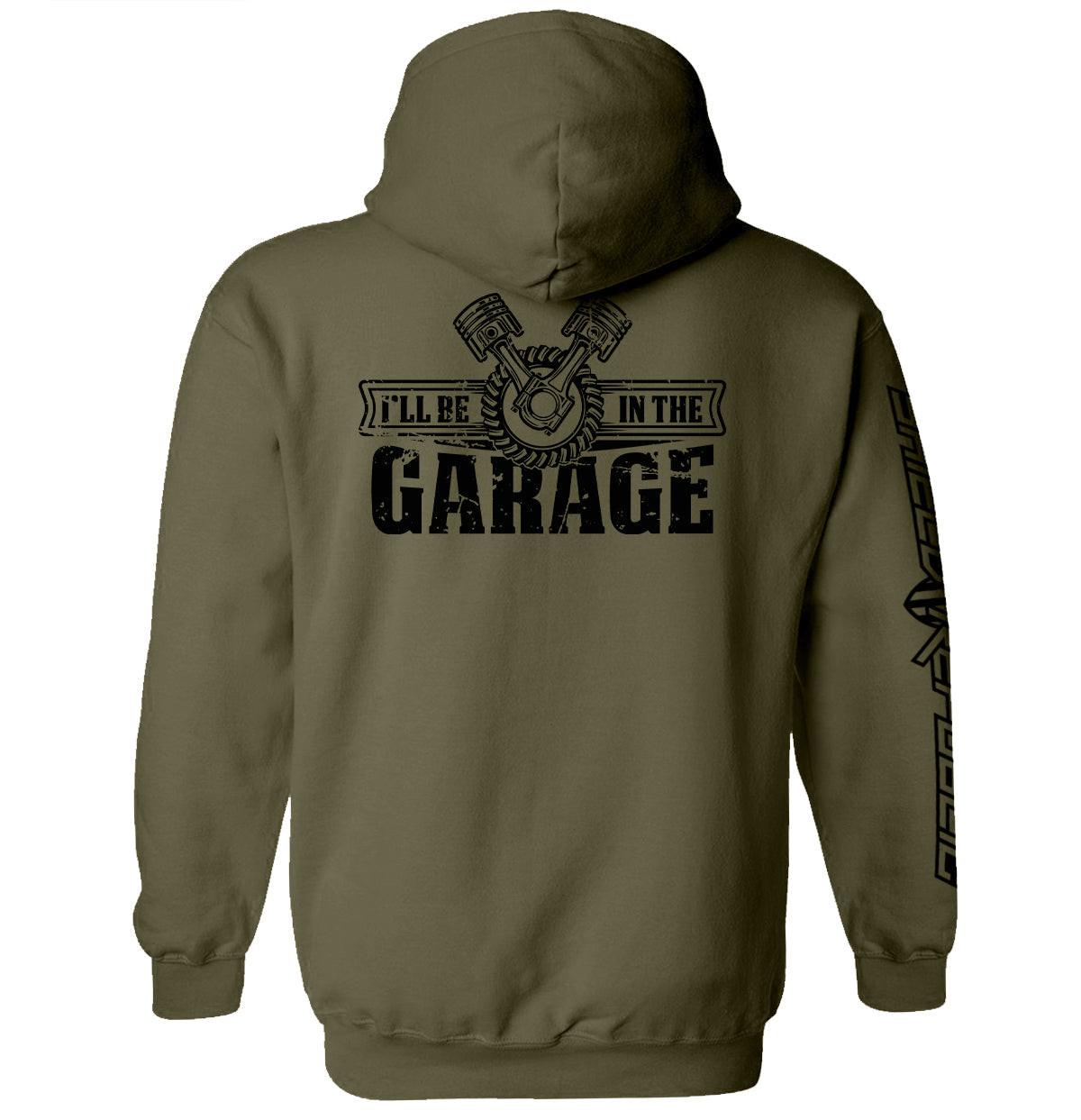 Ich bin in der Garage