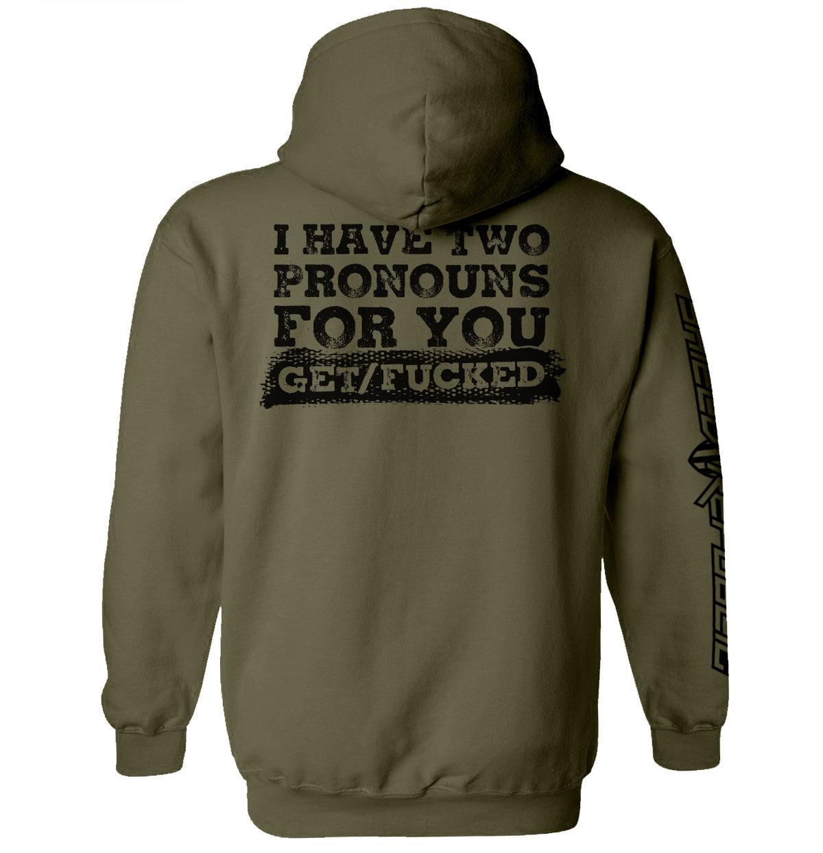 Ich habe zwei Pronomen für dich: Get/Fucked