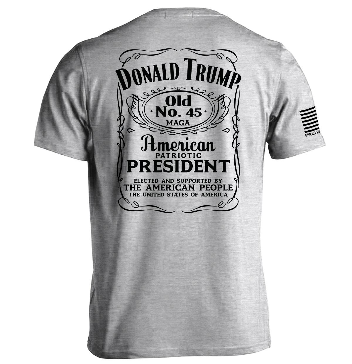 Donald Trump Old No. 45 Etikett