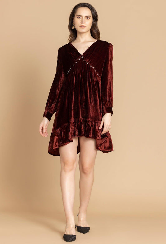 Bohera Janice V-Ausschnitt-Kleid