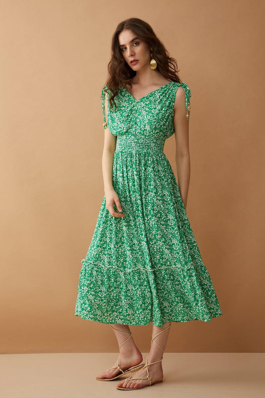 Bohera Maggies Glade Geblümtes Kleid