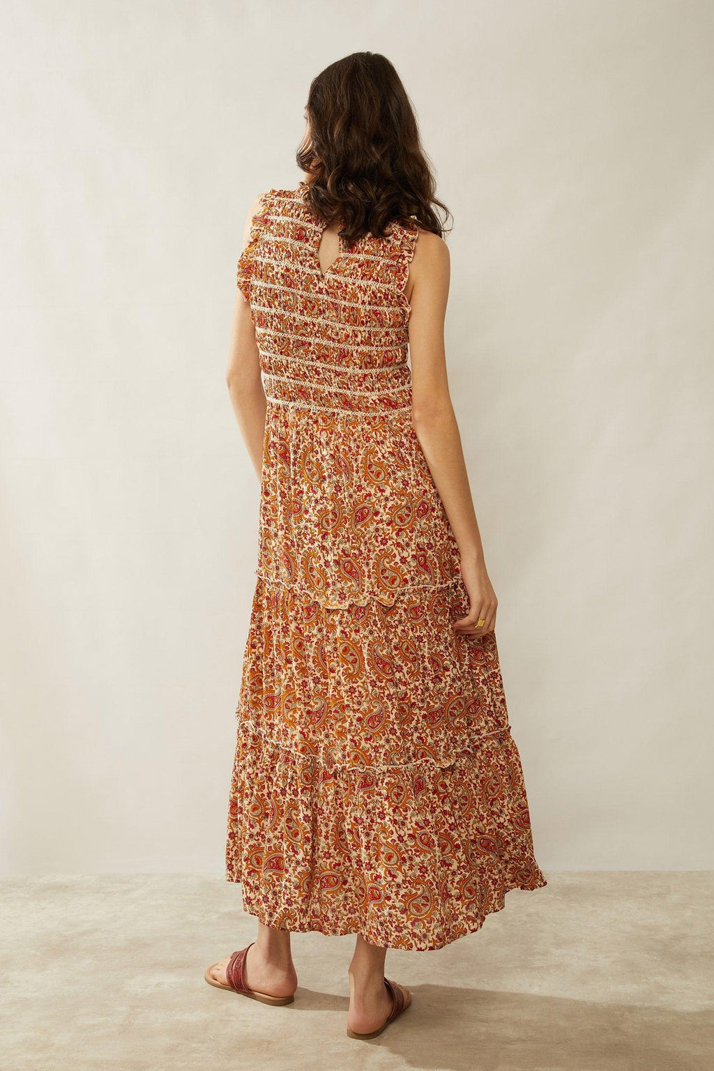 Bohera Nikki Reyn Paisley Ruffle Dress