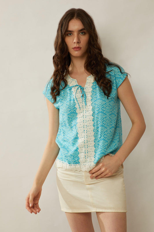 Bohera Shiori Lace Akzent-Top
