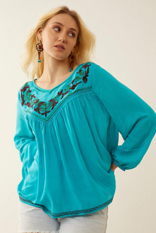 Besticktes Top "Ellas Traum"