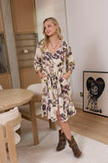 Gracie V-Neck Drop Waist Dress