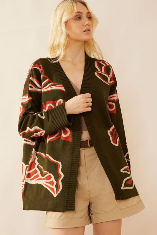 Brissy Blumen-Cardigan