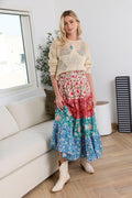 Kismet Patchplay Skirt in Poppy Bloom