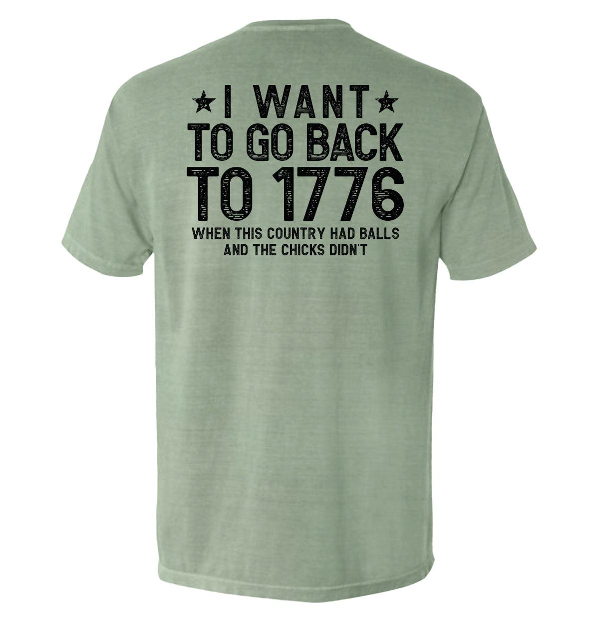 Ich möchte ins Jahr 1776 zurückreisen
