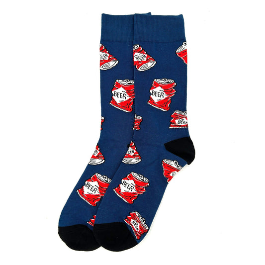 Socken mit zerdrückten Dosen (Motiv)