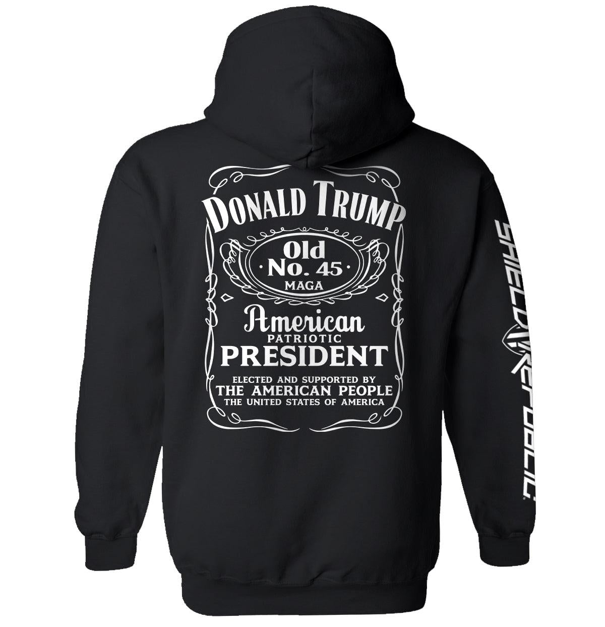 Donald Trump Old No. 45 Etikett