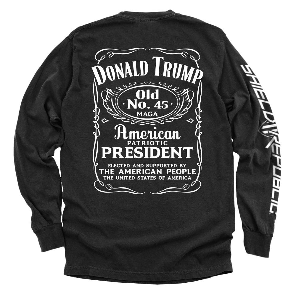 Donald Trump Old No. 45 Etikett