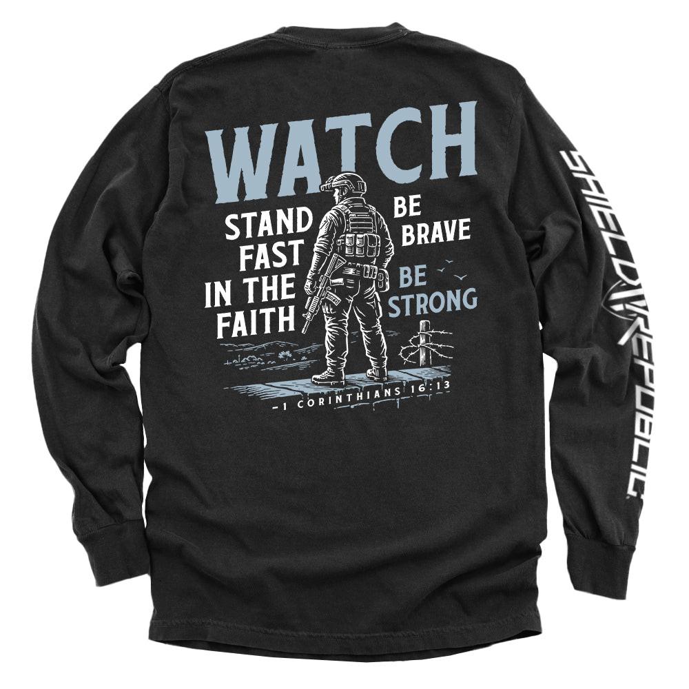 Schau dir Stand Fast in the Faith (Rückenprint) an