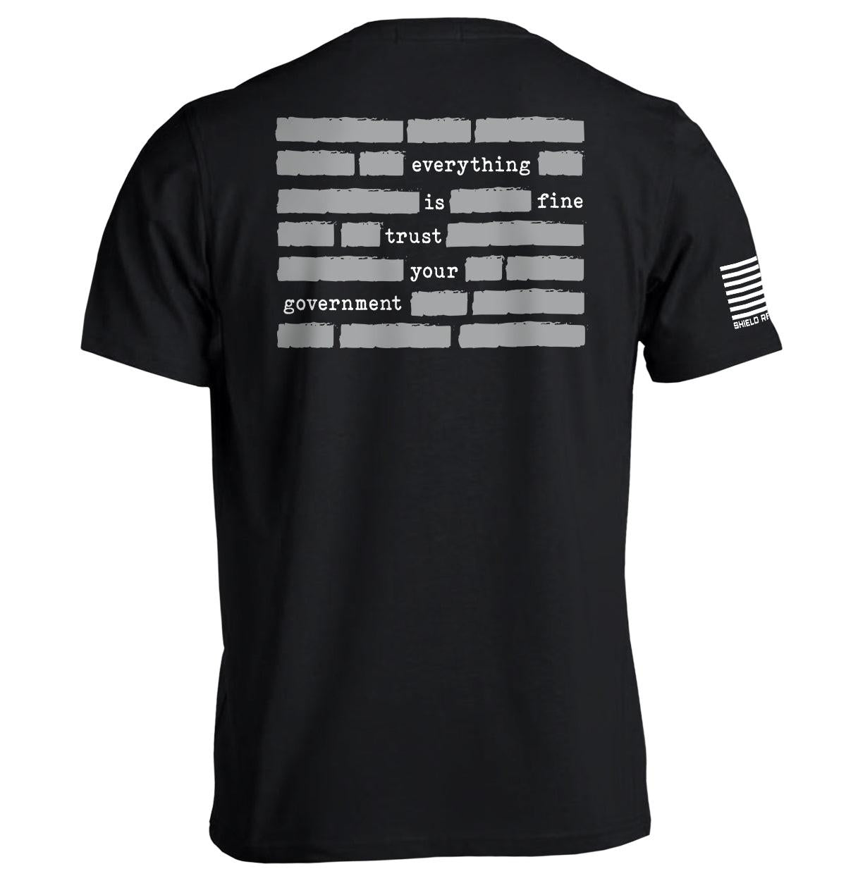 Trust The Government Redacted (Back Print)