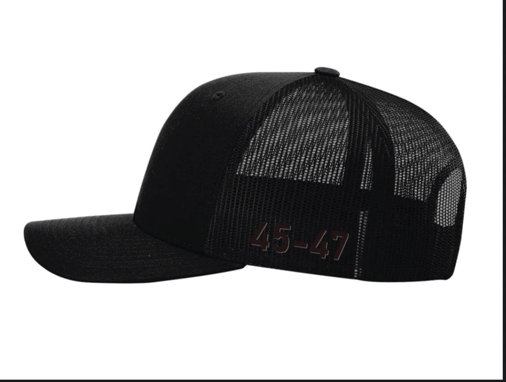 TRUCKER - Amerikanische Flagge Blackout Cap