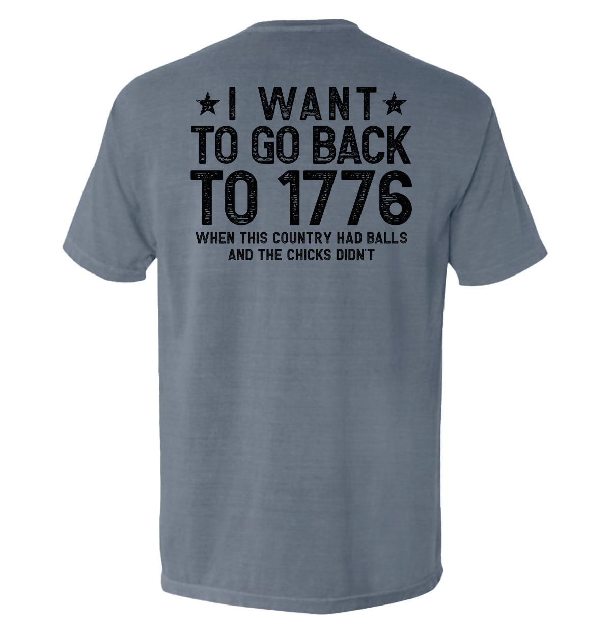 Ich möchte ins Jahr 1776 zurückreisen