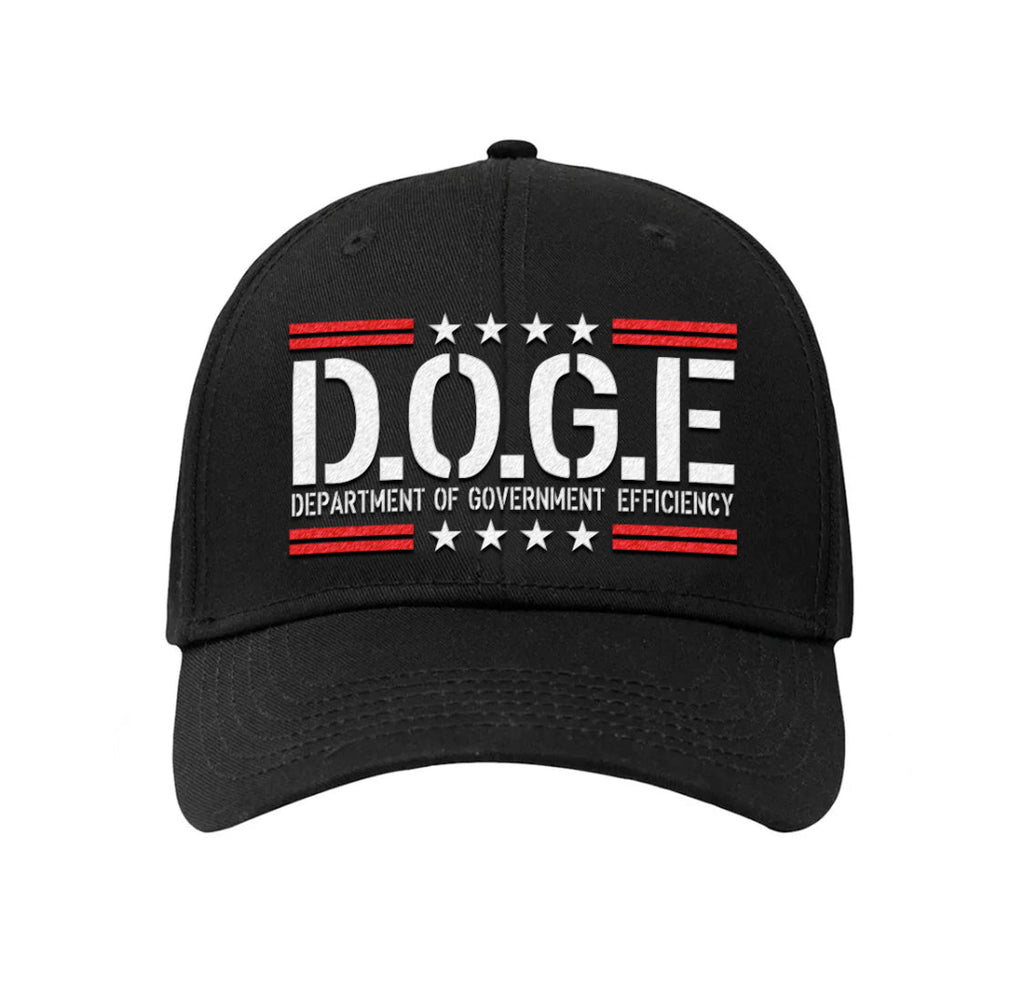 KLASSISCH - D.O.G.E Schwarz mit rotem Hut