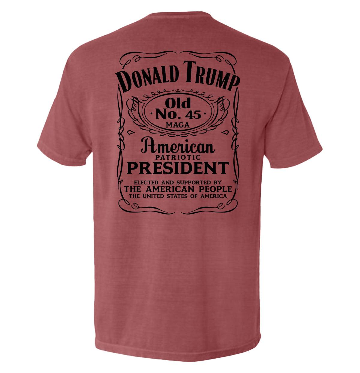 Donald Trump Old No. 45 Etikett