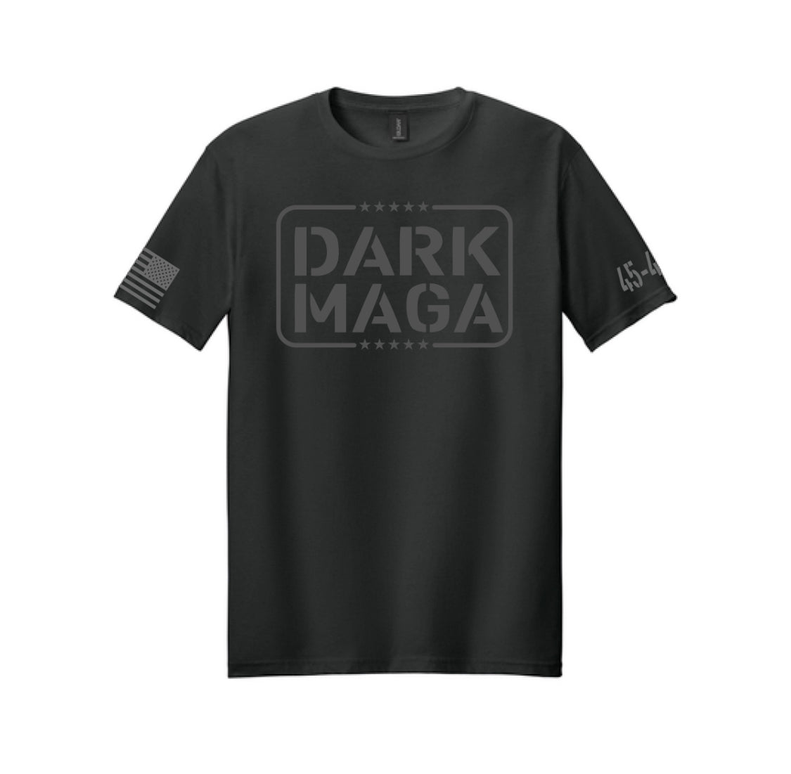 Dunkles MAGA Schwarzes T-Shirt