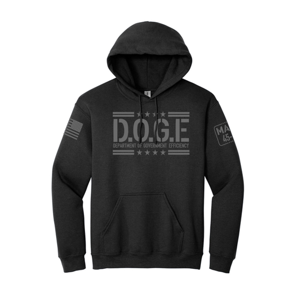 D.O.G.E Schwarzer Hoodie
