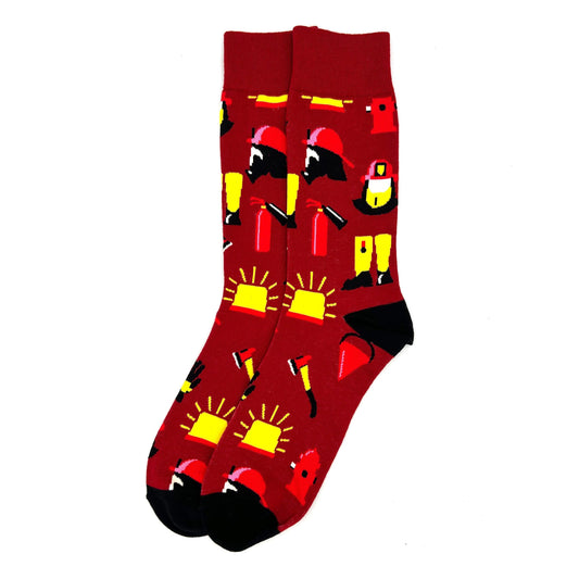 Feuerwehrmann-Motivsocken