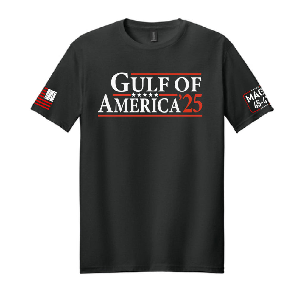 Golf von Amerika Schwarzes T-Shirt