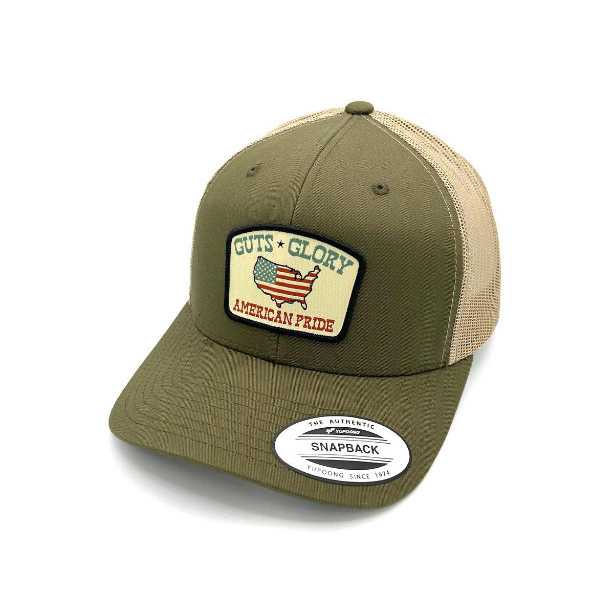Guts Glory American Pride Gewebter Aufnäher Hut